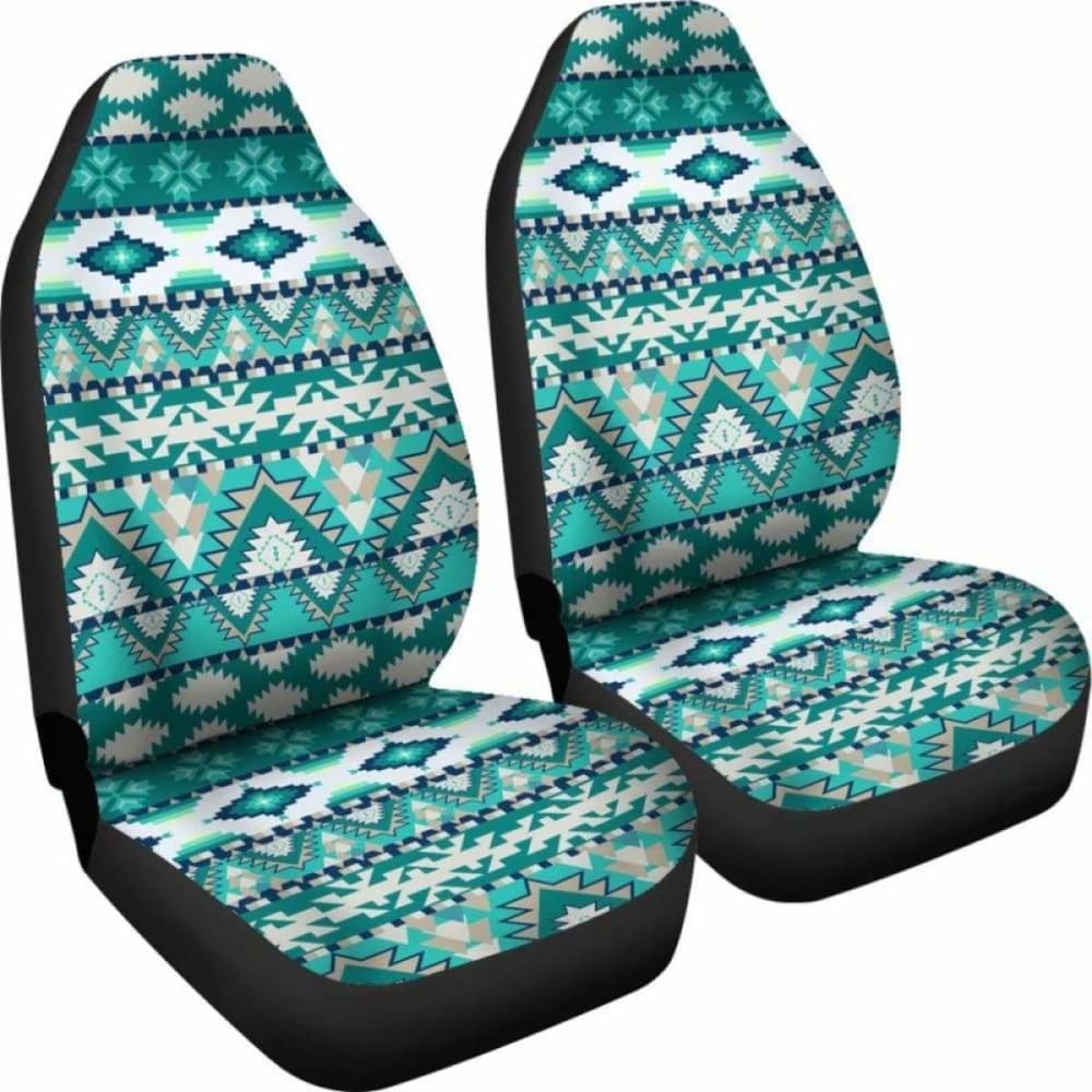 Teal Tribal Car Seat Covers