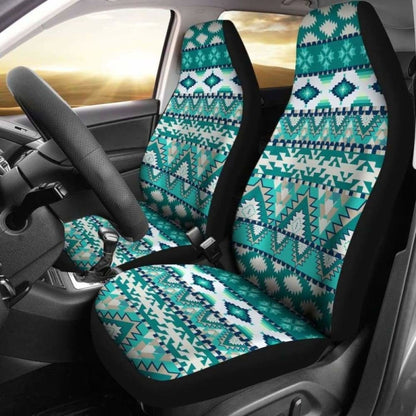 Teal Tribal Car Seat Covers