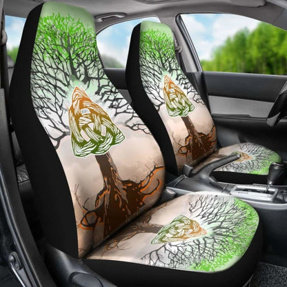 Celtic Car Seat Covers - Celtic Ireland Trinity Knot With Tree Of Life