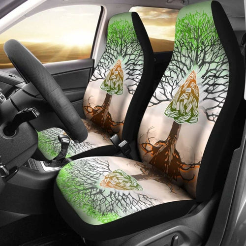 Celtic Car Seat Covers - Celtic Ireland Trinity Knot With Tree Of Life