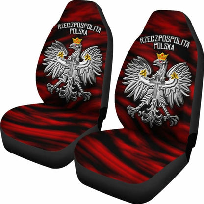 Poland Car Seat Covers - Polish Eagle -