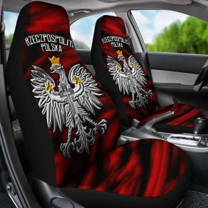Poland Car Seat Covers - Polish Eagle -