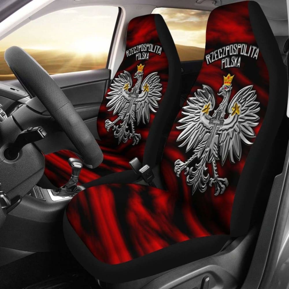 Poland Car Seat Covers - Polish Eagle -