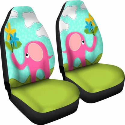 Pink Elephant Car Seat Covers