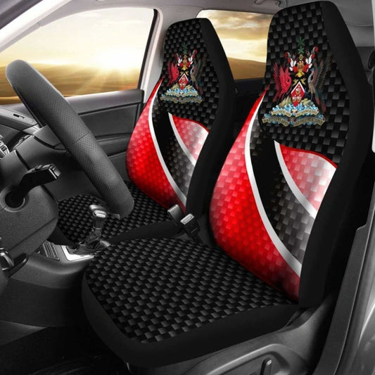 Trinidad And Tobago Car Seat Covers - Trinidad And Tobago Flag  And Coat Of Arms -