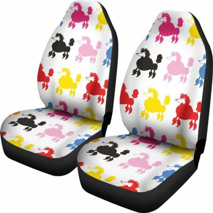 Poodle Dogs Pets Animals Car Seat Covers