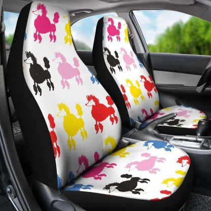 Poodle Dogs Pets Animals Car Seat Covers