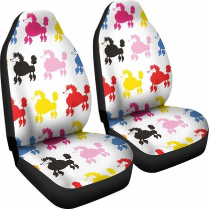 Poodle Dogs Pets Animals Car Seat Covers