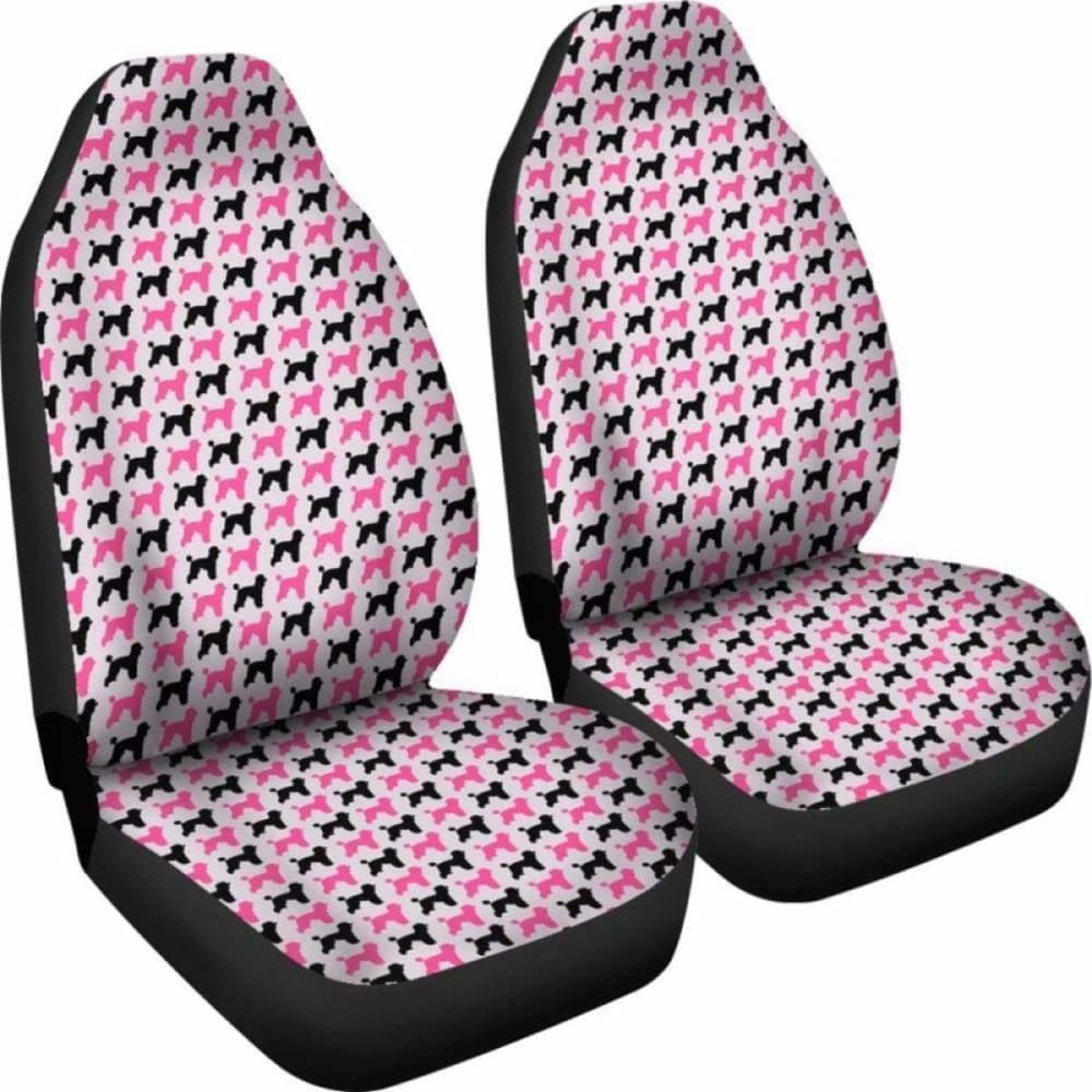 Poodle Car Seat Covers Pink