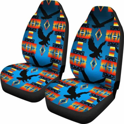 Seven Tribes Eagle Turquoise Fade Car Seat Covers