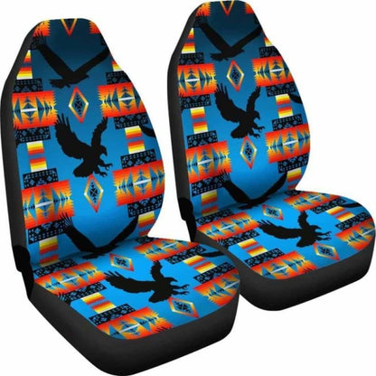 Seven Tribes Eagle Turquoise Fade Car Seat Covers