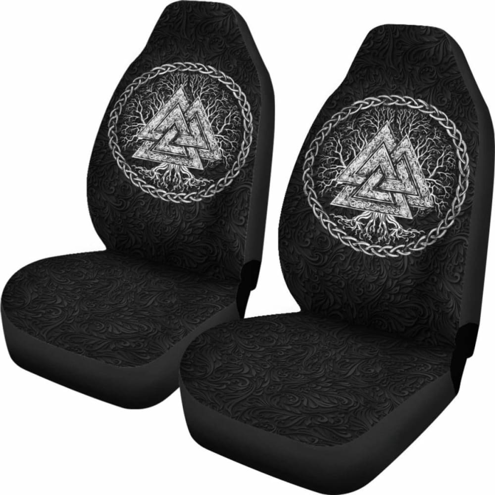 Viking Car Seat Covers, Yggdrasil Valknut