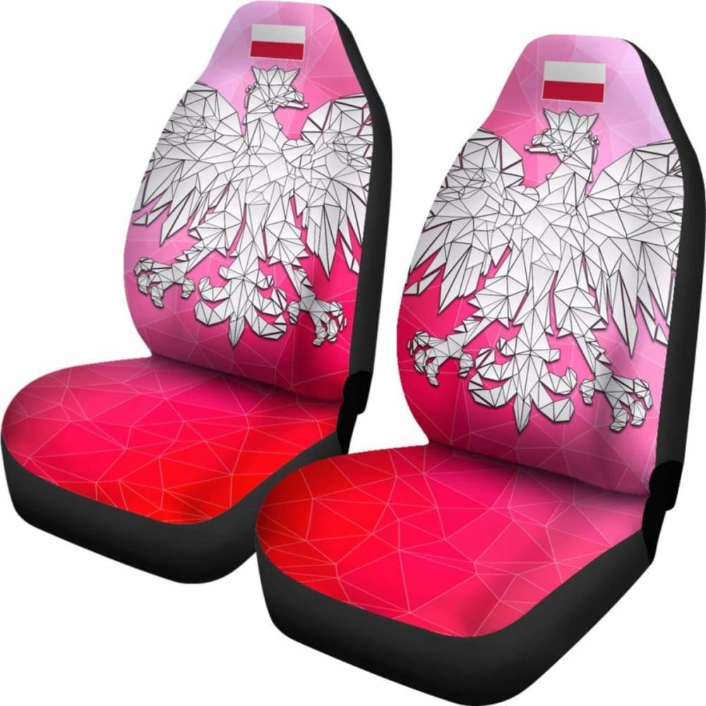 The Poland Polygonal Eagle Car Seat Covers