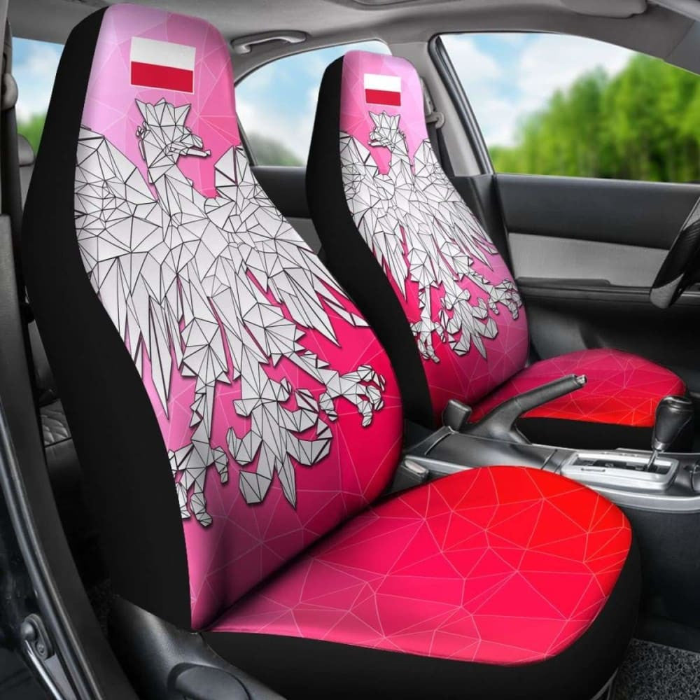 The Poland Polygonal Eagle Car Seat Covers
