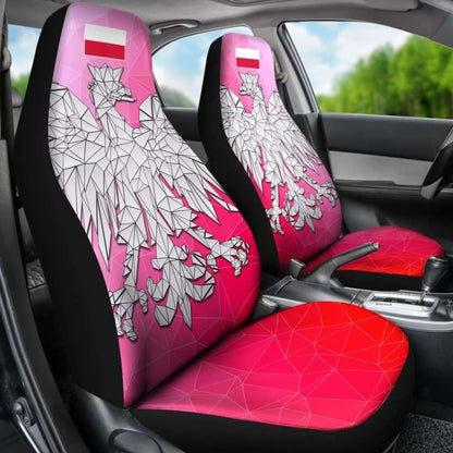 The Poland Polygonal Eagle Car Seat Covers