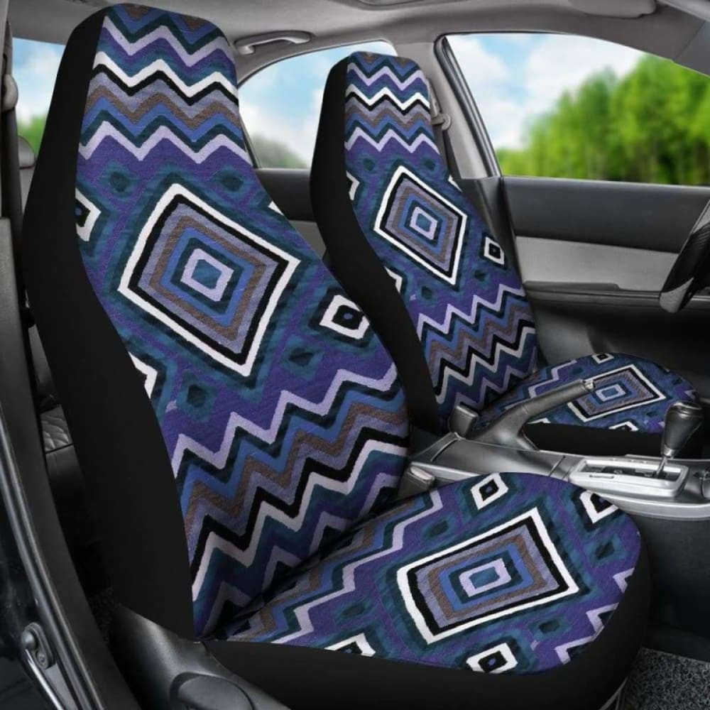 Blue Aztec Car Seat Covers