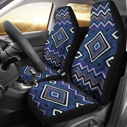 Blue Aztec Car Seat Covers
