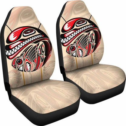 Canada Car Seat Covers Haida Eagle And Killer Dog