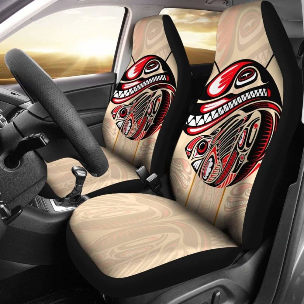 Canada Car Seat Covers Haida Eagle And Killer Dog