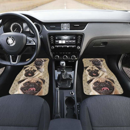 Pug Dog Car Floor Mats Funny For Pug Dog Lover