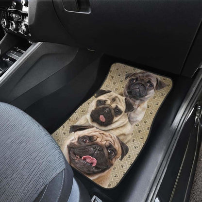 Pug Dog Car Floor Mats Funny For Pug Dog Lover
