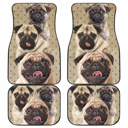 Pug Dog Car Floor Mats Funny For Pug Dog Lover