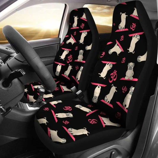 Yoga Pug Car Seat Covers - Pug Bestseller