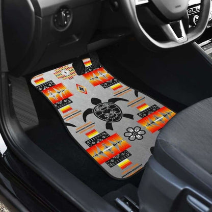 Turtle Car Mats Gray Front And Back Car Mats (Set Of)
