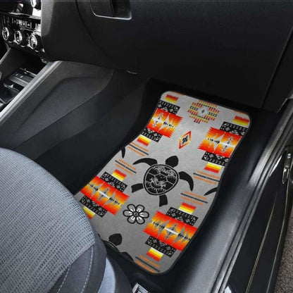 Turtle Car Mats Gray Front And Back Car Mats (Set Of)