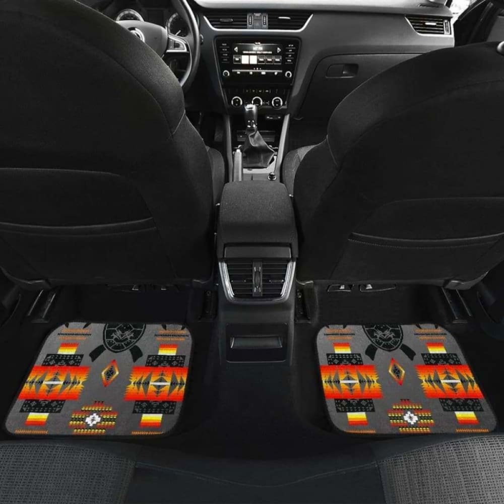 Turtle Car Mats Gray Front And Back Car Mats (Set Of)