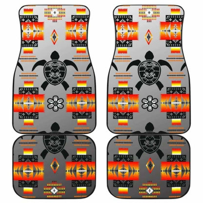 Turtle Car Mats Gray Front And Back Car Mats (Set Of)