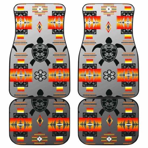 Turtle Car Mats Gray Front And Back Car Mats (Set Of)