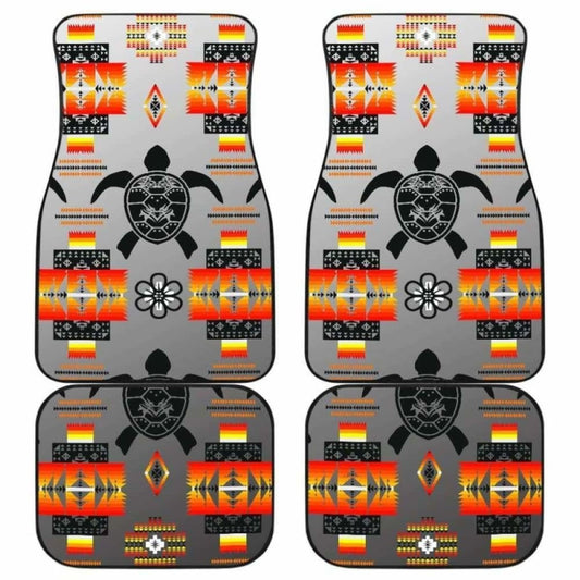 Turtle Car Mats Gray Front And Back Car Mats (Set Of)