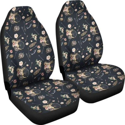 Black With Boho Dreamcatcher Pattern Car Seat Covers