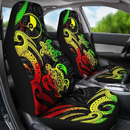 Yap Micronesian Car Seat Covers - Reggae Tentacle Turtle -