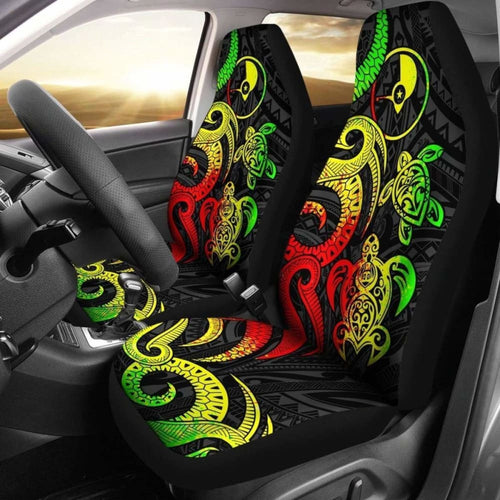Yap Micronesian Car Seat Covers - Reggae Tentacle Turtle -