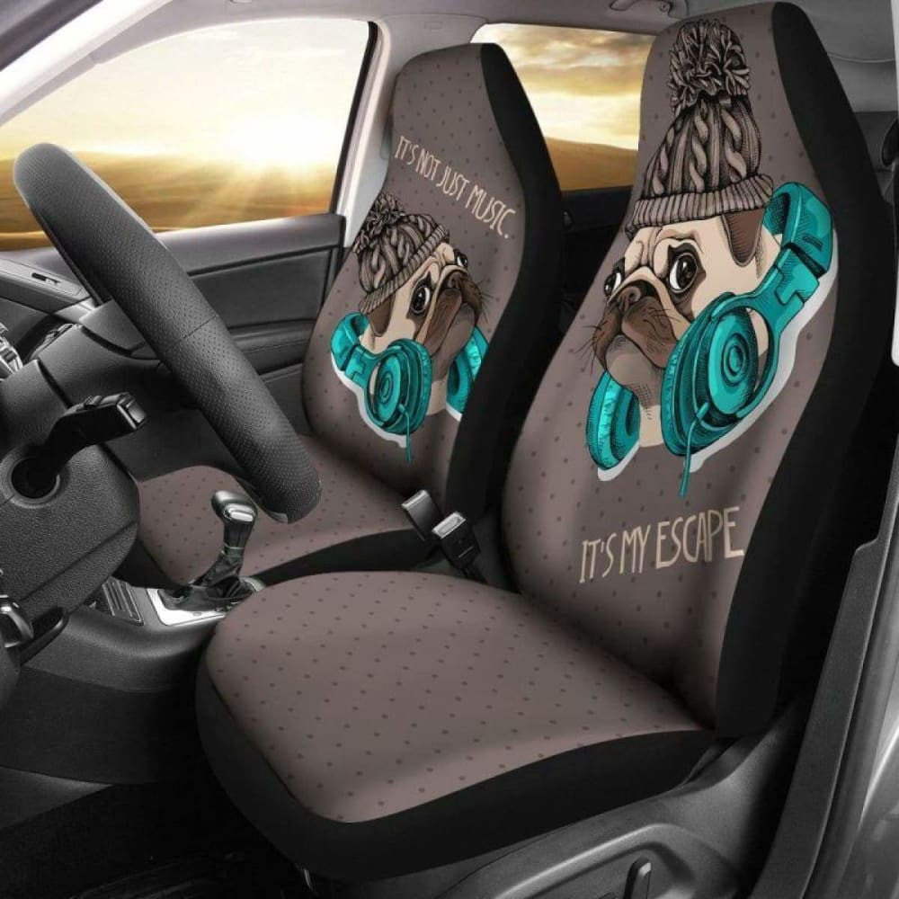 Pug Dog  Car Seat Cover