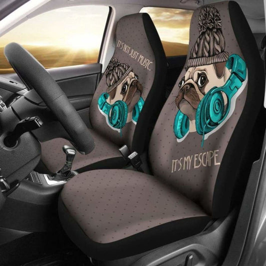 Pug Dog  Car Seat Cover