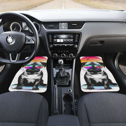 Summer Pug Car Floor Mats