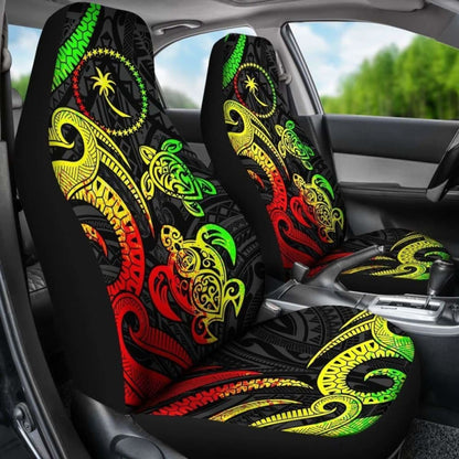 Chuuk Micronesian Car Seat Covers - Reggae Tentacle Turtle -