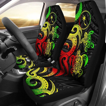 Chuuk Micronesian Car Seat Covers - Reggae Tentacle Turtle -