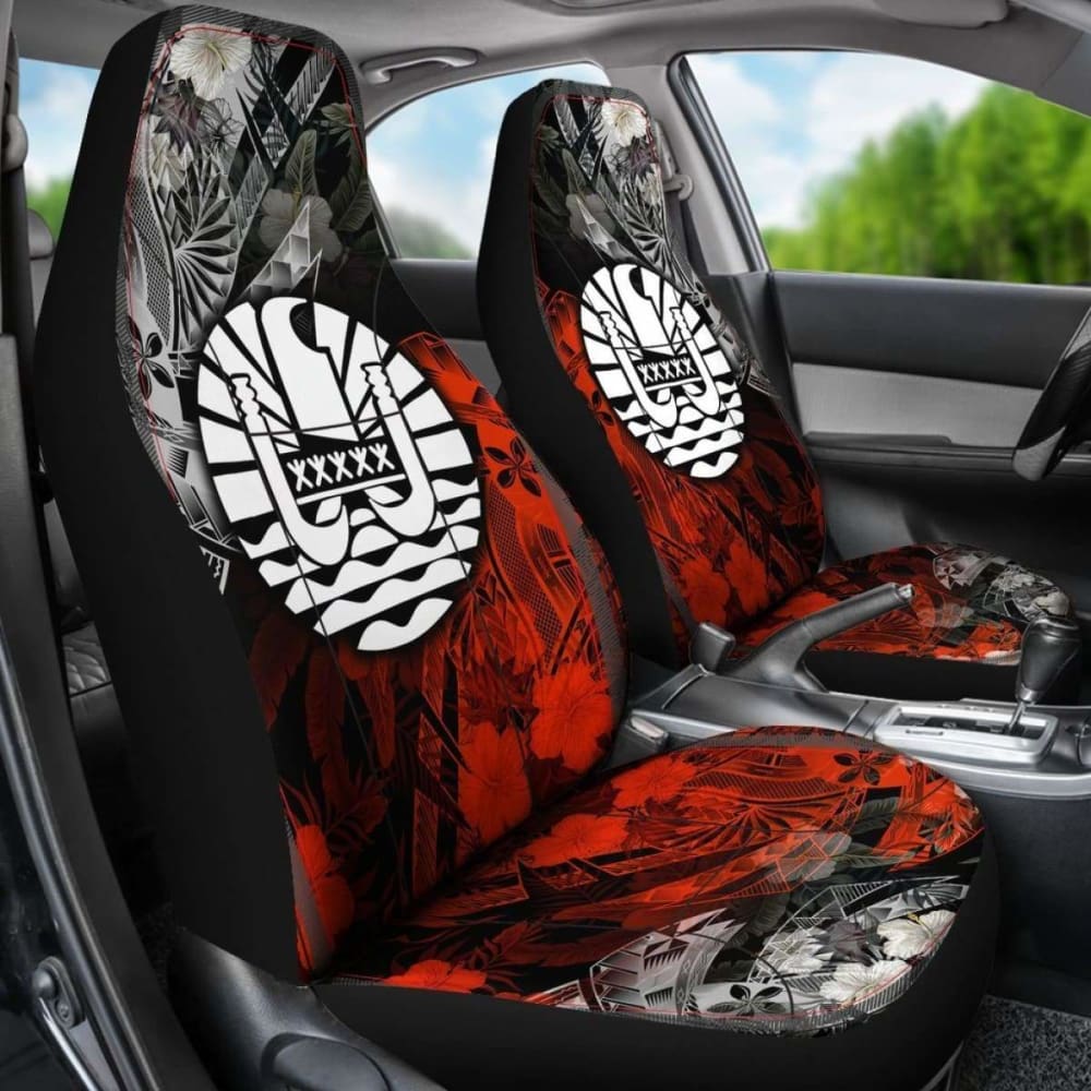 Tahiti Polynesian Car Seat Covers - Vintage Polynesian Turtle
