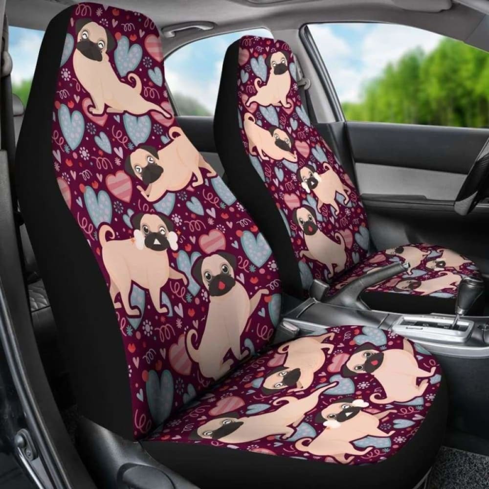 Pug  Car Seat Covers