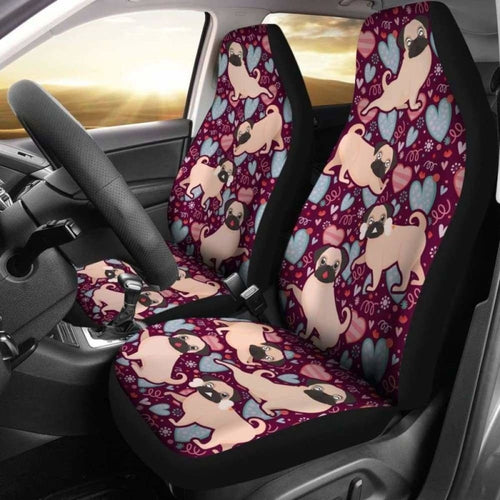 Pug  Car Seat Covers