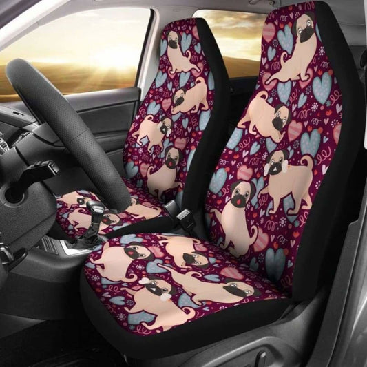 Pug  Car Seat Covers