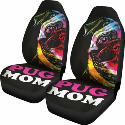 Pug Mom Car Seat Covers