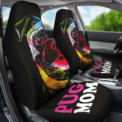 Pug Mom Car Seat Covers