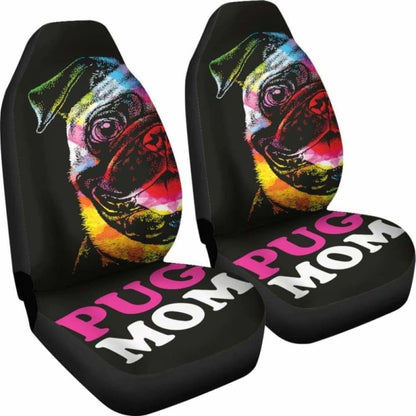 Pug Mom Car Seat Covers