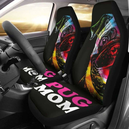 Pug Mom Car Seat Covers