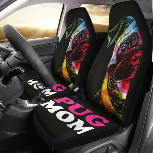 Pug Mom Car Seat Covers